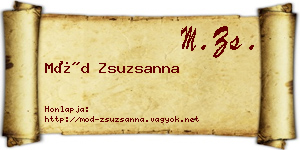 Mód Zsuzsanna névjegykártya