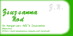 zsuzsanna mod business card